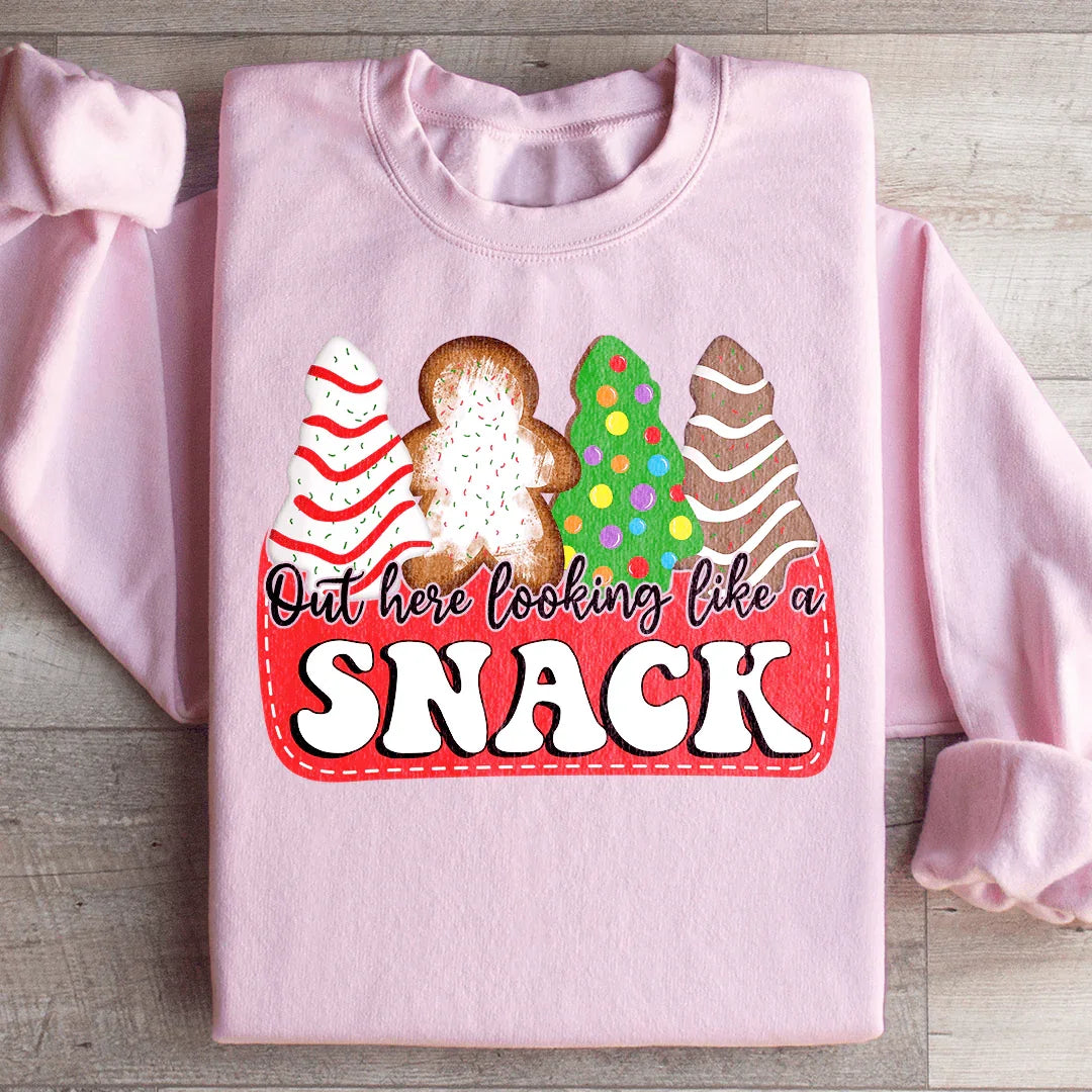 Out Here Looking Like A Snack Christmas Sweatshirt product image 2