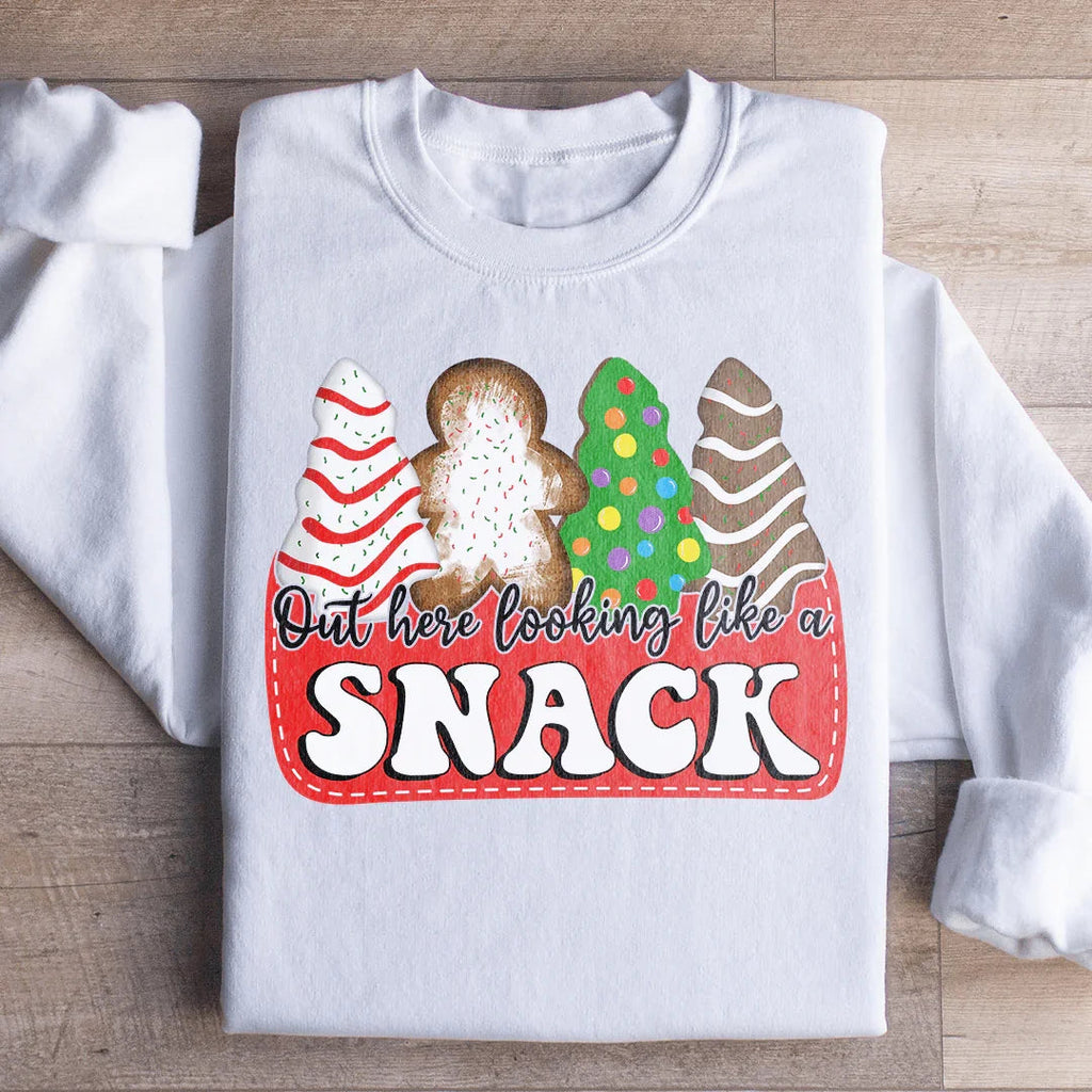 Out Here Looking Like A Snack Christmas Sweatshirt product image 3