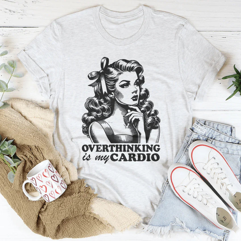 Relatable Mental Workout Top – "Overthinking Is My Cardio" product image 2