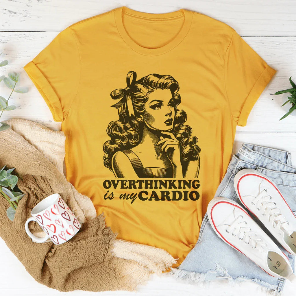 Relatable Mental Workout Top – "Overthinking Is My Cardio" product image 4