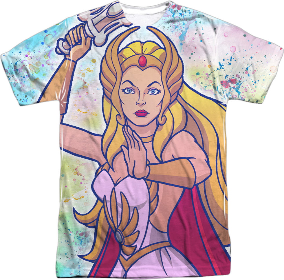 Paint Splattered She-Ra Masters of the Universe T-Shirt product image 1