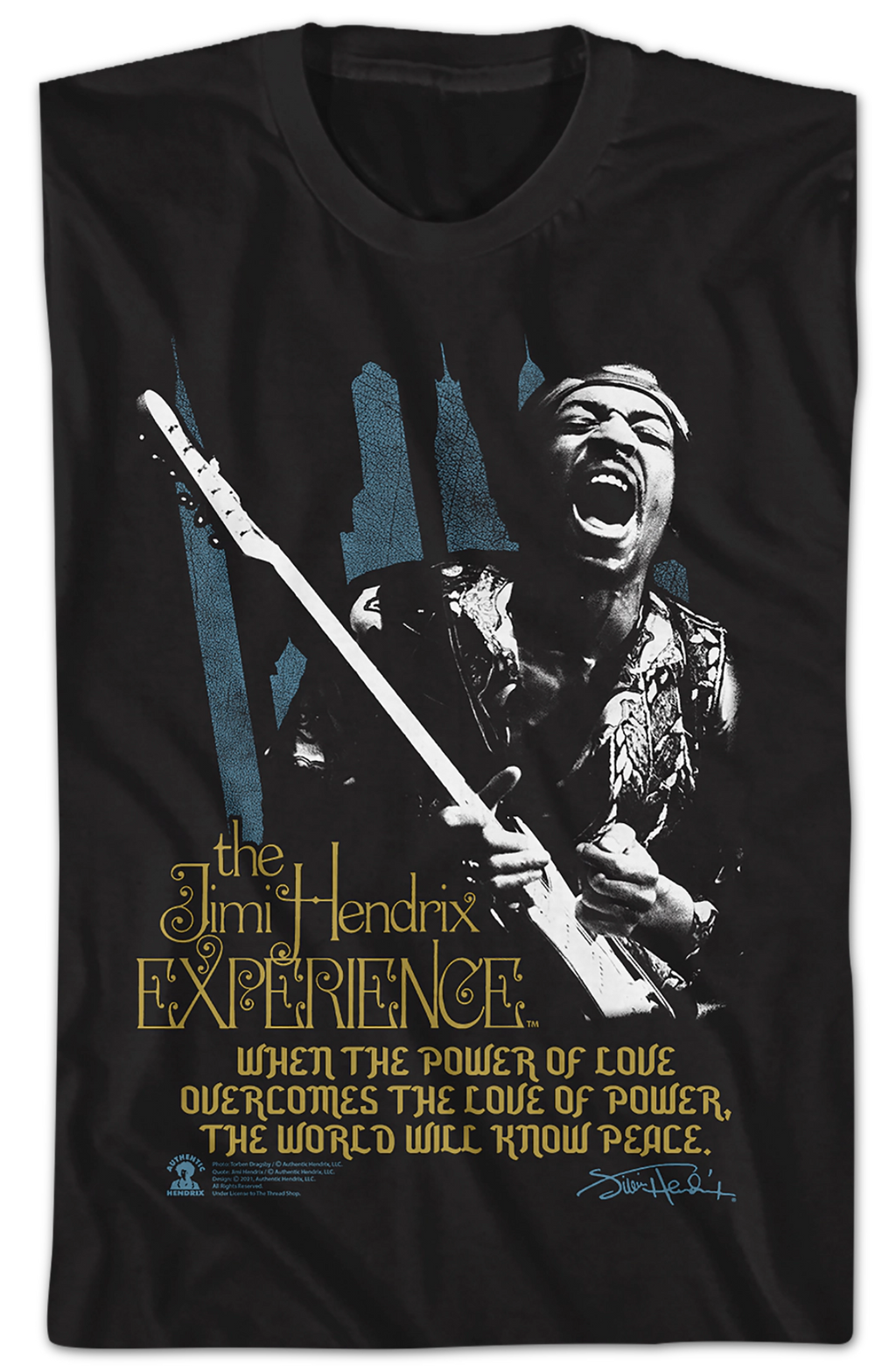 Power Of Love Jimi Hendrix T-Shirt product image 2