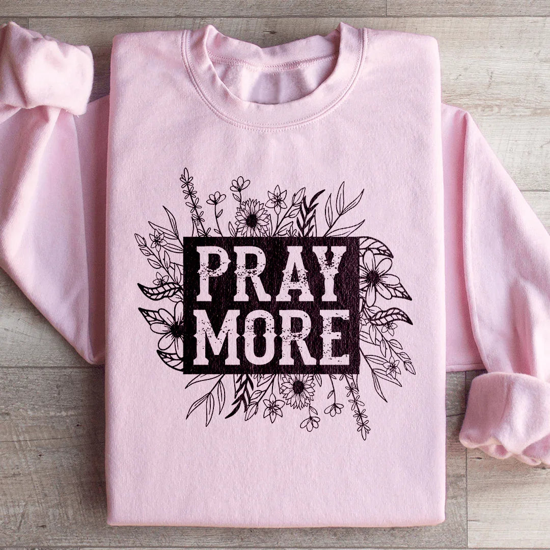 Pray More Floral Sweatshirt product image 4
