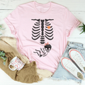 Pregnant Skeleton Baby Girl Tee product image 1