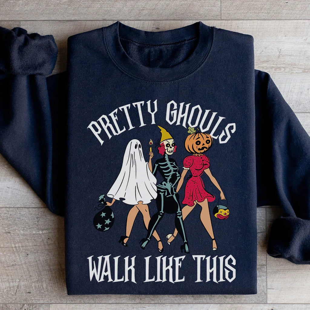 Pretty Ghouls Walk Like This Sweatshirt product image 3