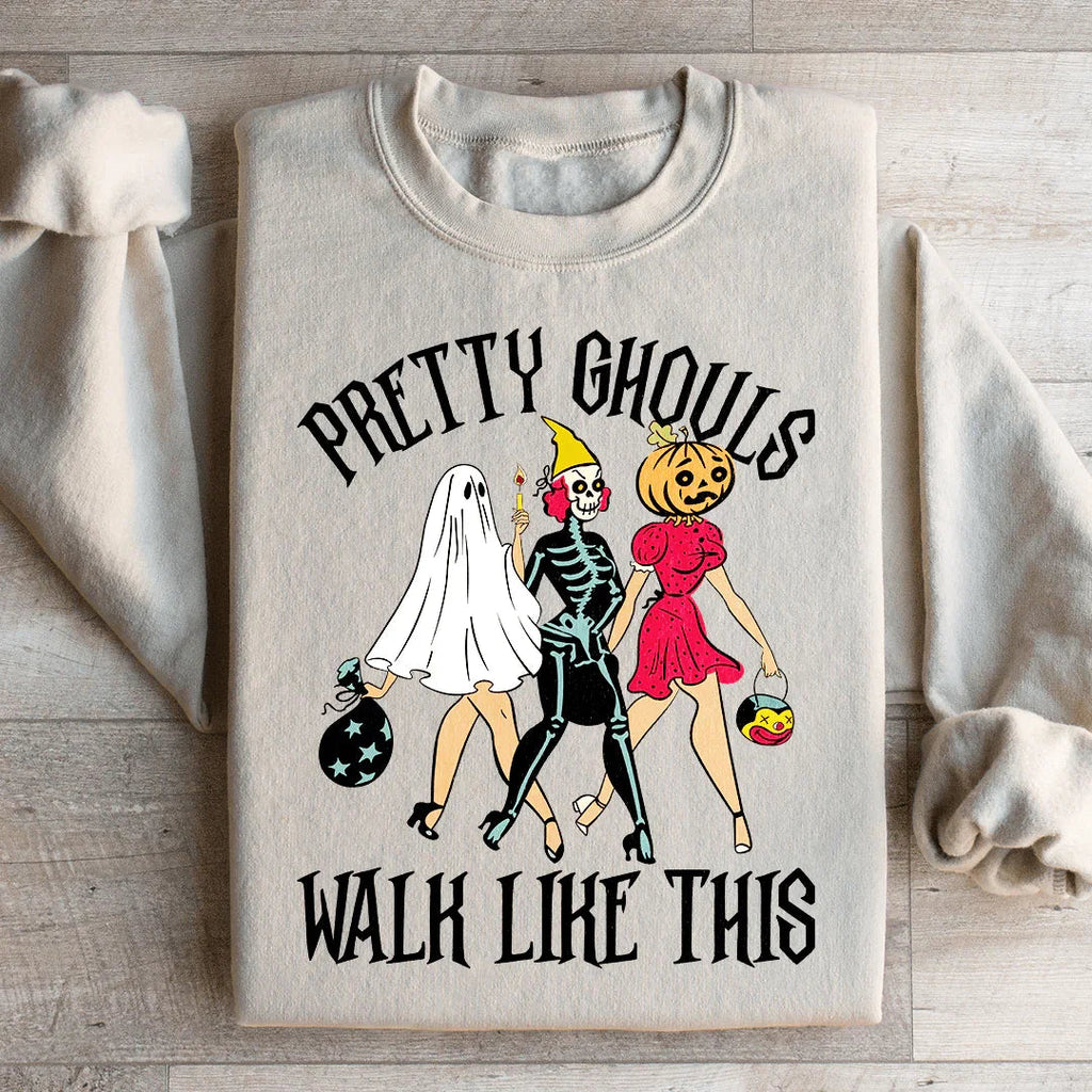 Pretty Ghouls Walk Like This Sweatshirt product image 4