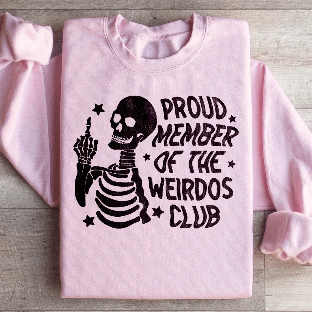 Sarcastic Skeleton Graphic Pullover – "Proud Member Of The product image 4