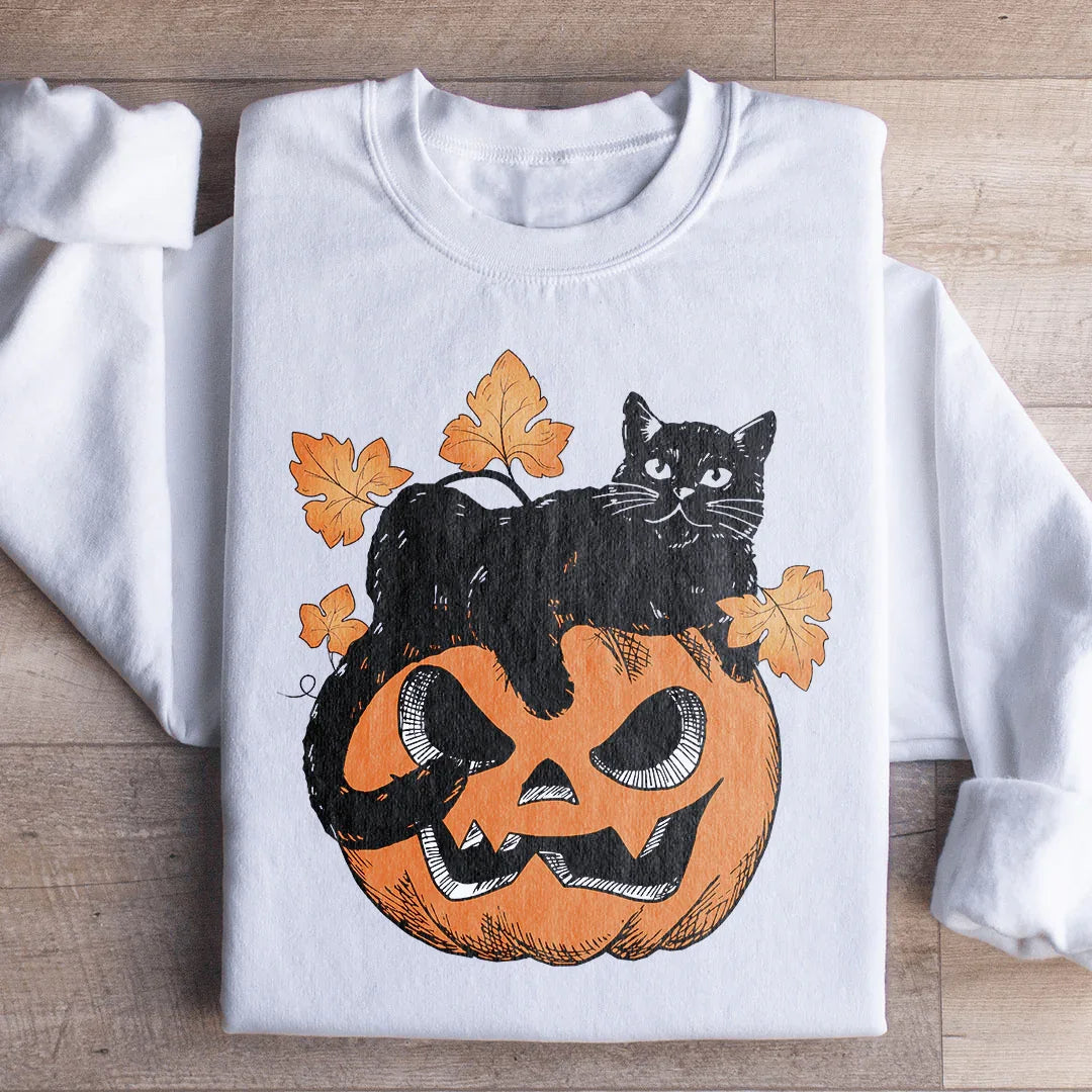 Cute Autumn Jack-O'-Lantern Graphic Sweatshirt – "Pumpkin product image 1