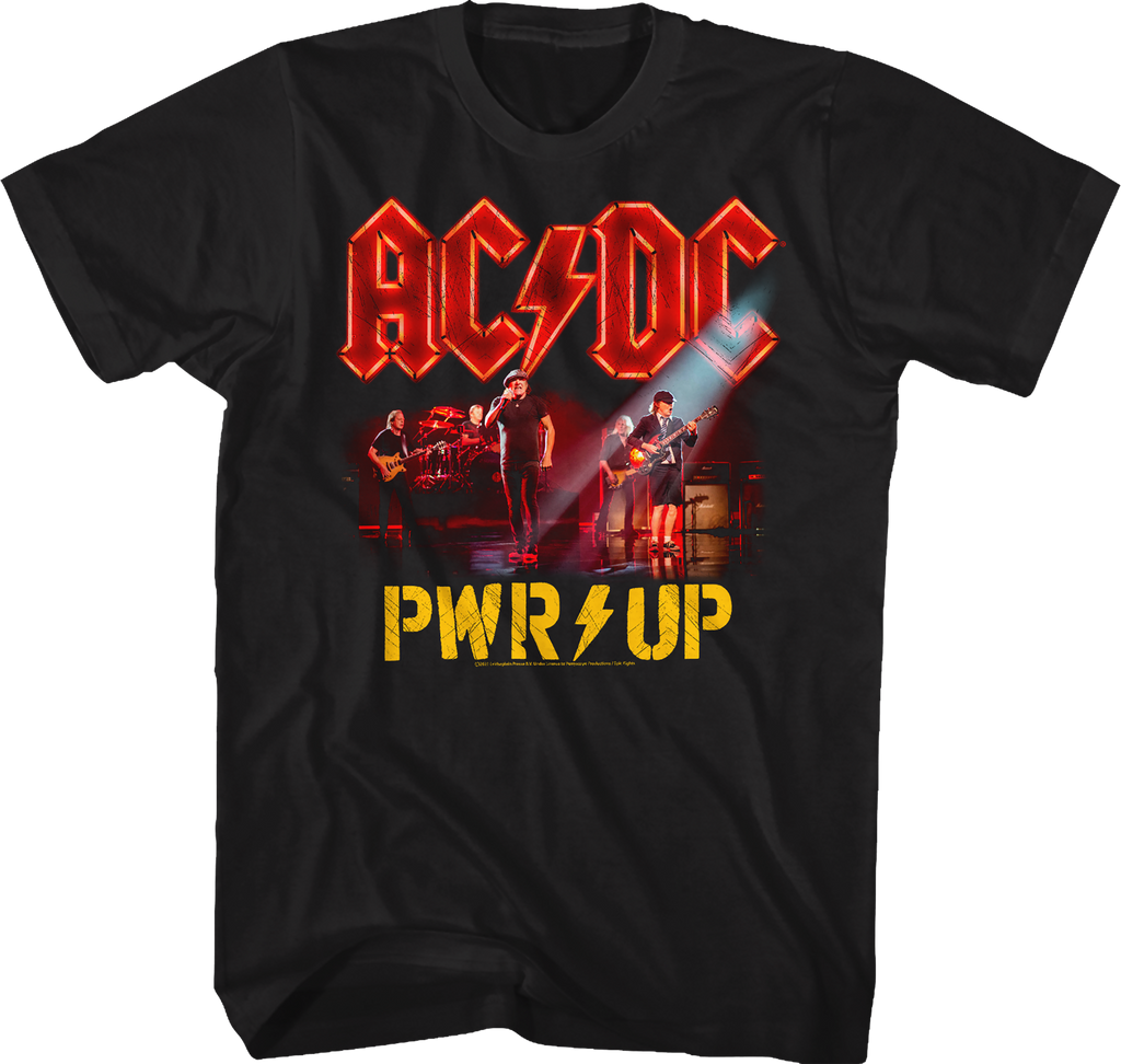 PWR UP Band Photo ACDC Shirt product image 1