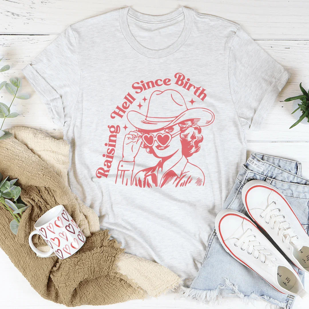 Raising Hell Since Birth Tee product image 2