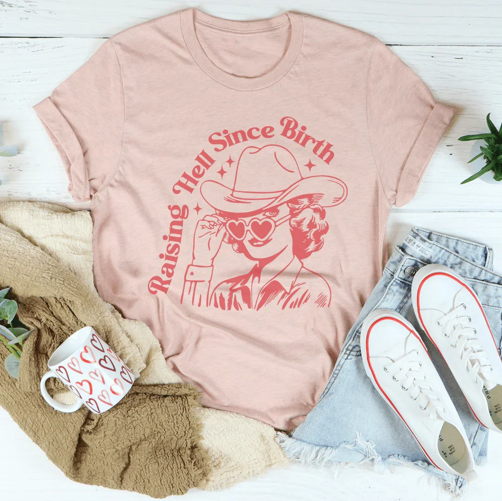Raising Hell Since Birth Tee product image 1