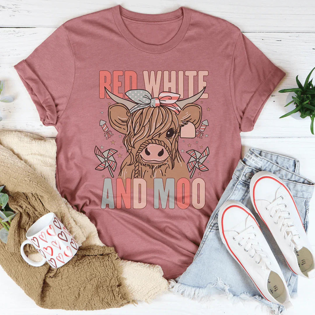 Red White And Moo Tee product image 4