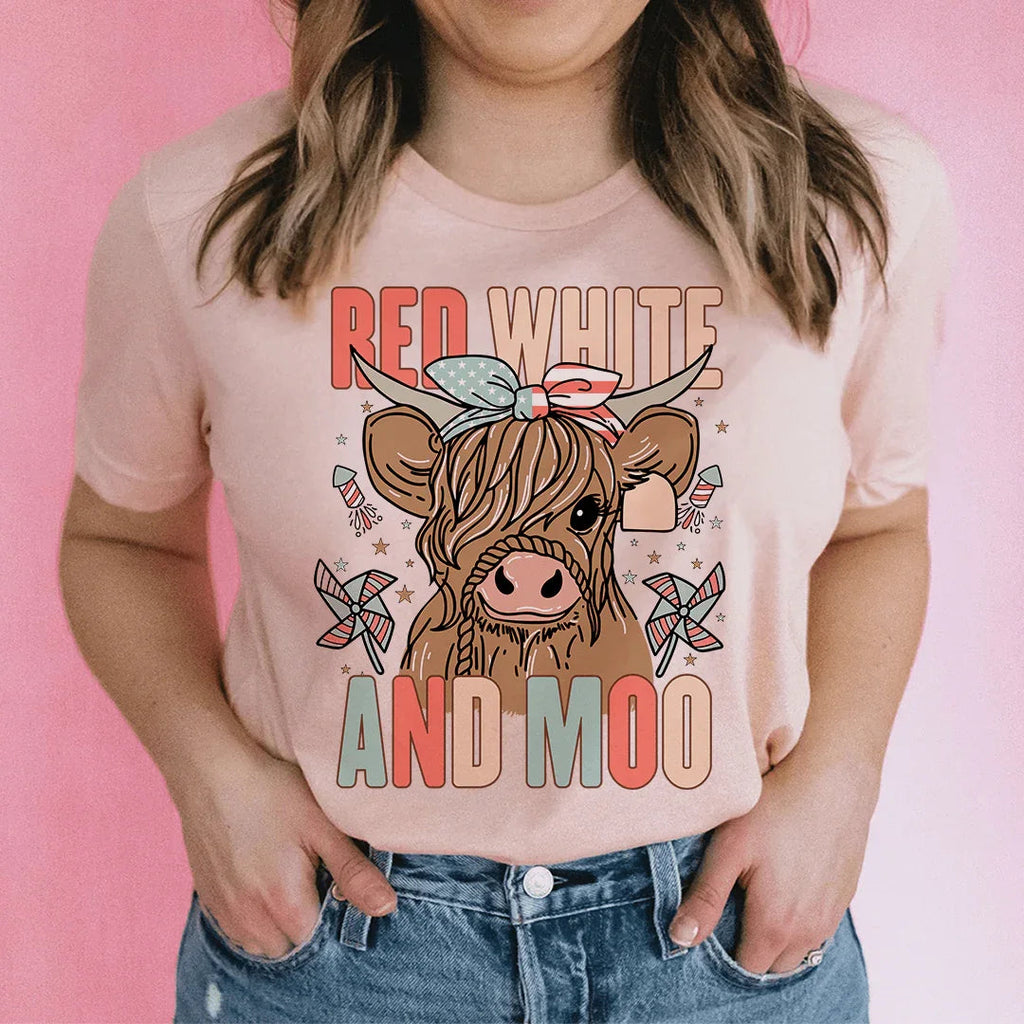 Red White And Moo Tee product image 1