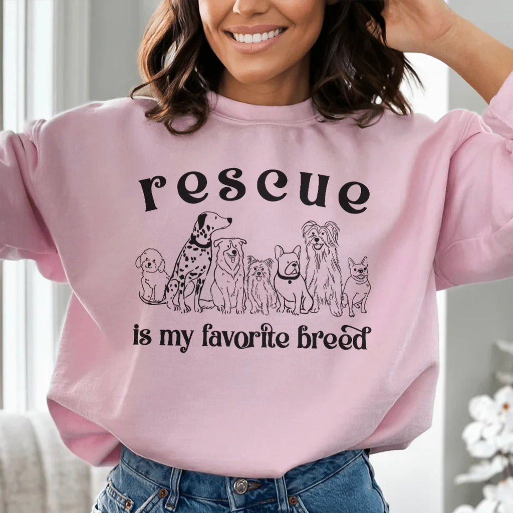 Rescue Is My Favorite Breed Tee product image 3