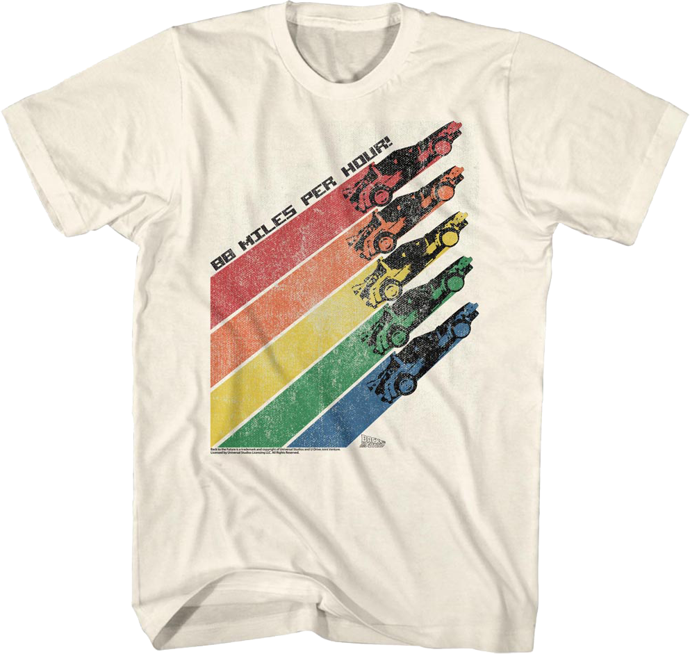 Retro 88 Miles Per Hour Back To The Future T-Shirt product image 1