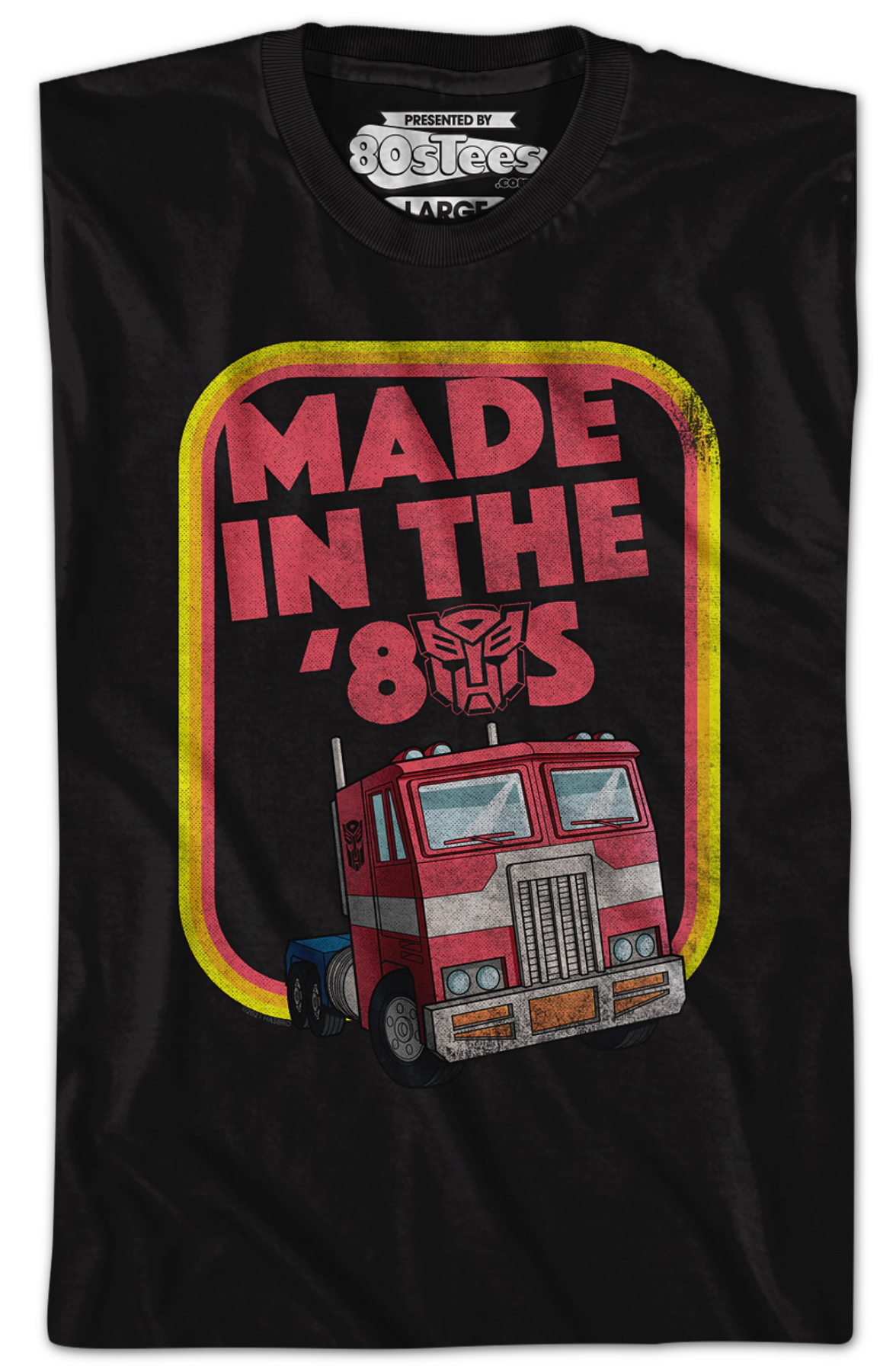 Retro Optimus Prime Made In The '80s Transformers T-Shirt product image 2