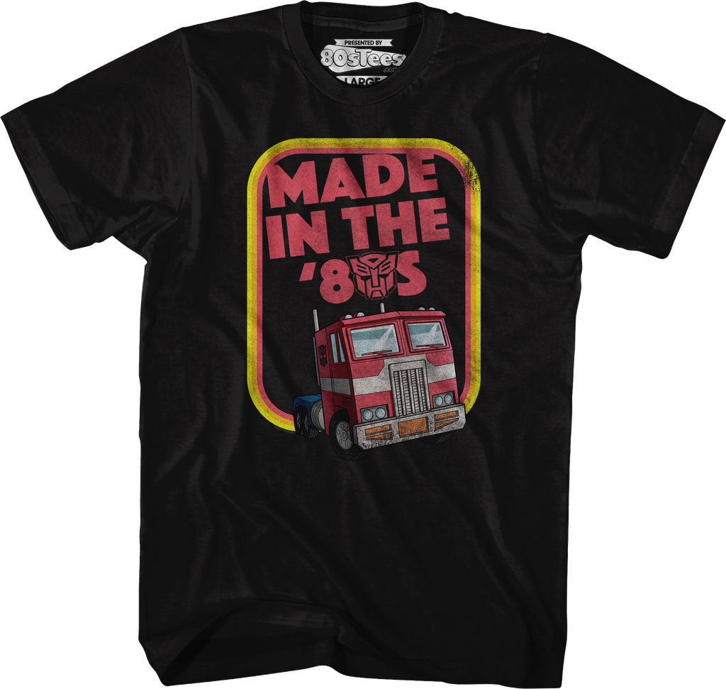 Retro Optimus Prime Made In The '80s Transformers T-Shirt product image 1