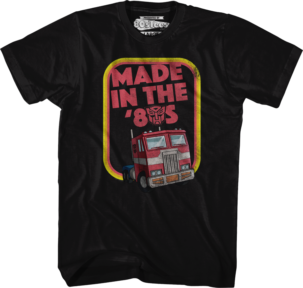 Retro Optimus Prime Made In The '80s Transformers T-Shirt product image 1