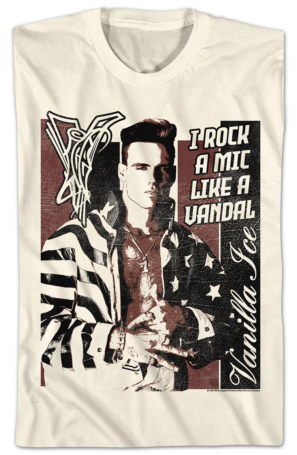 Rock A Mic Like A Vandal Vanilla Ice T-Shirt product image 2