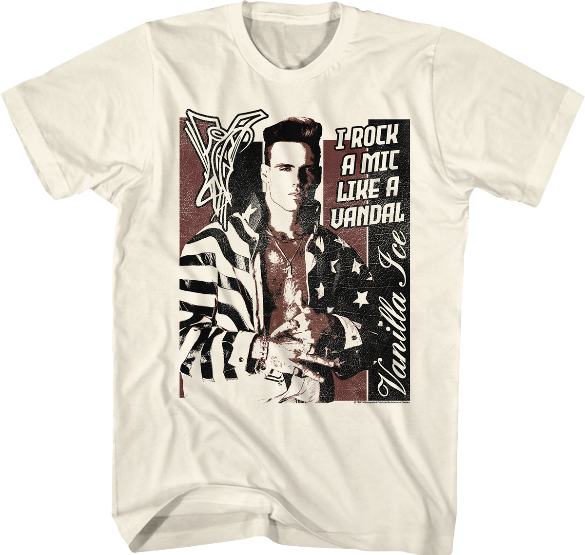 Rock A Mic Like A Vandal Vanilla Ice T-Shirt product image 1