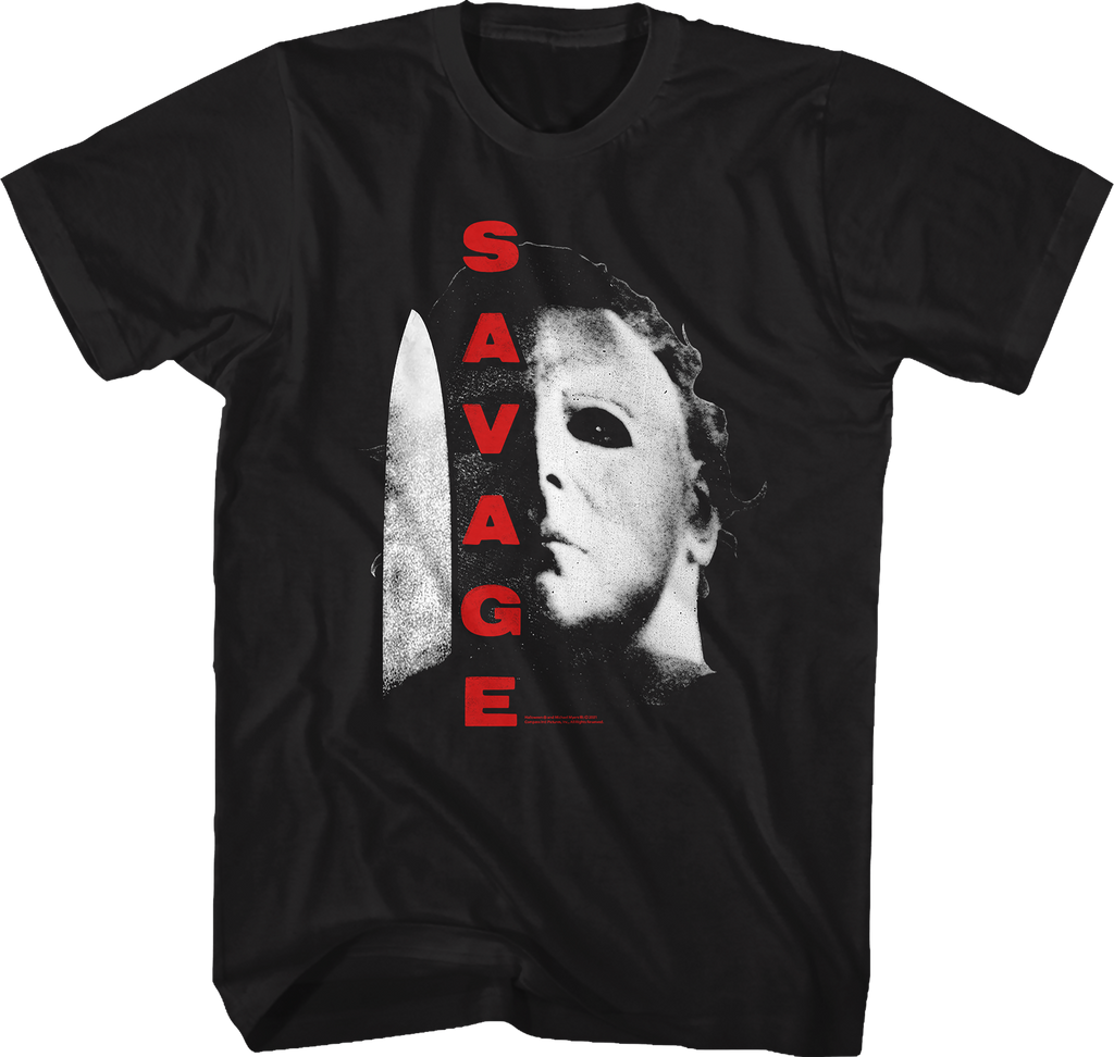 Savage Michael Myers Halloween T-Shirt product image 1