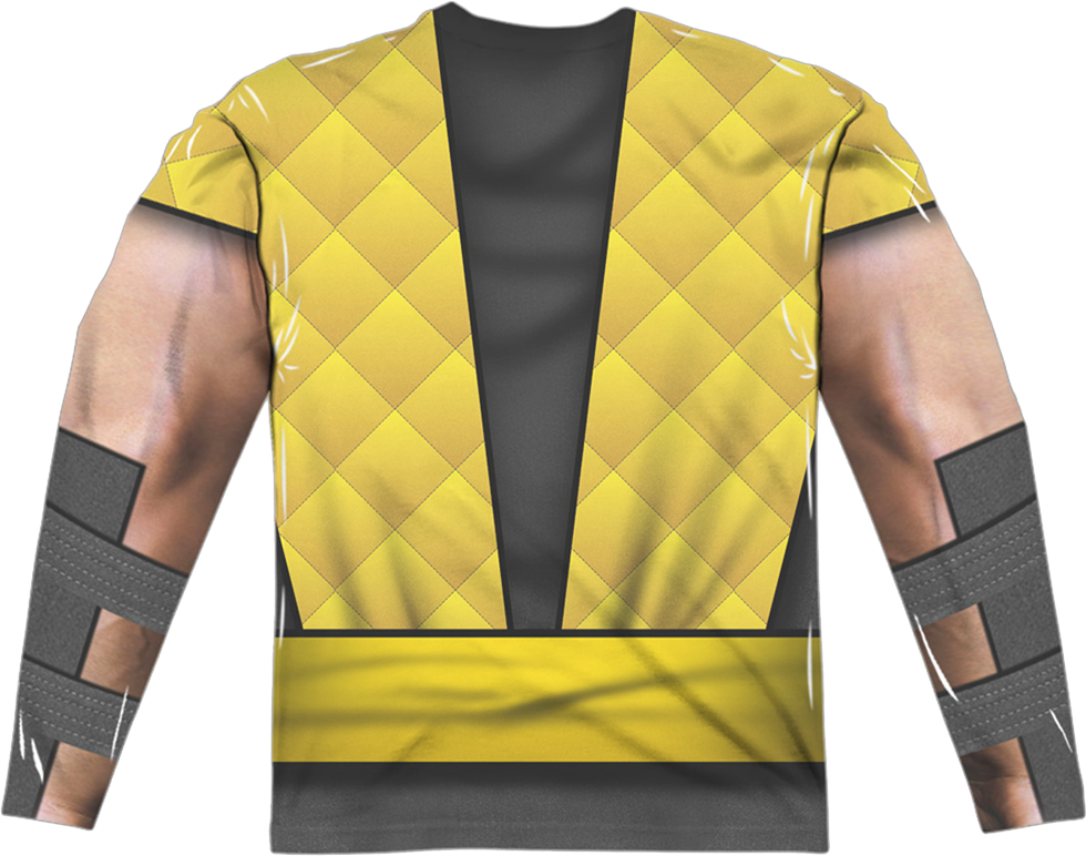 Scorpion Costume Mortal Kombat Long Sleeve Shirt product image 3