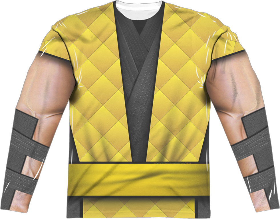 Scorpion Costume Mortal Kombat Long Sleeve Shirt product image 1