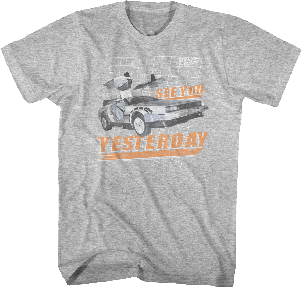 See You Yesterday Back To The Future T-Shirt product image 1