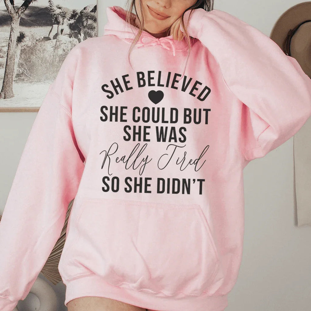 She Believed Could Hoodie product image 3