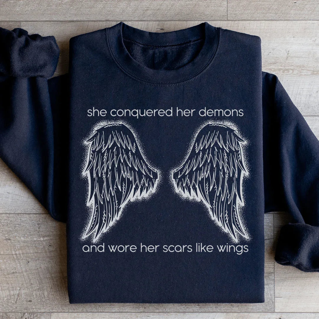 She Conquered Her Demons And Wore Scars Like Wings product image 3
