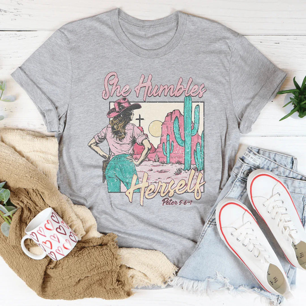 She Humbles Herself Cowgirl Tee product image 4
