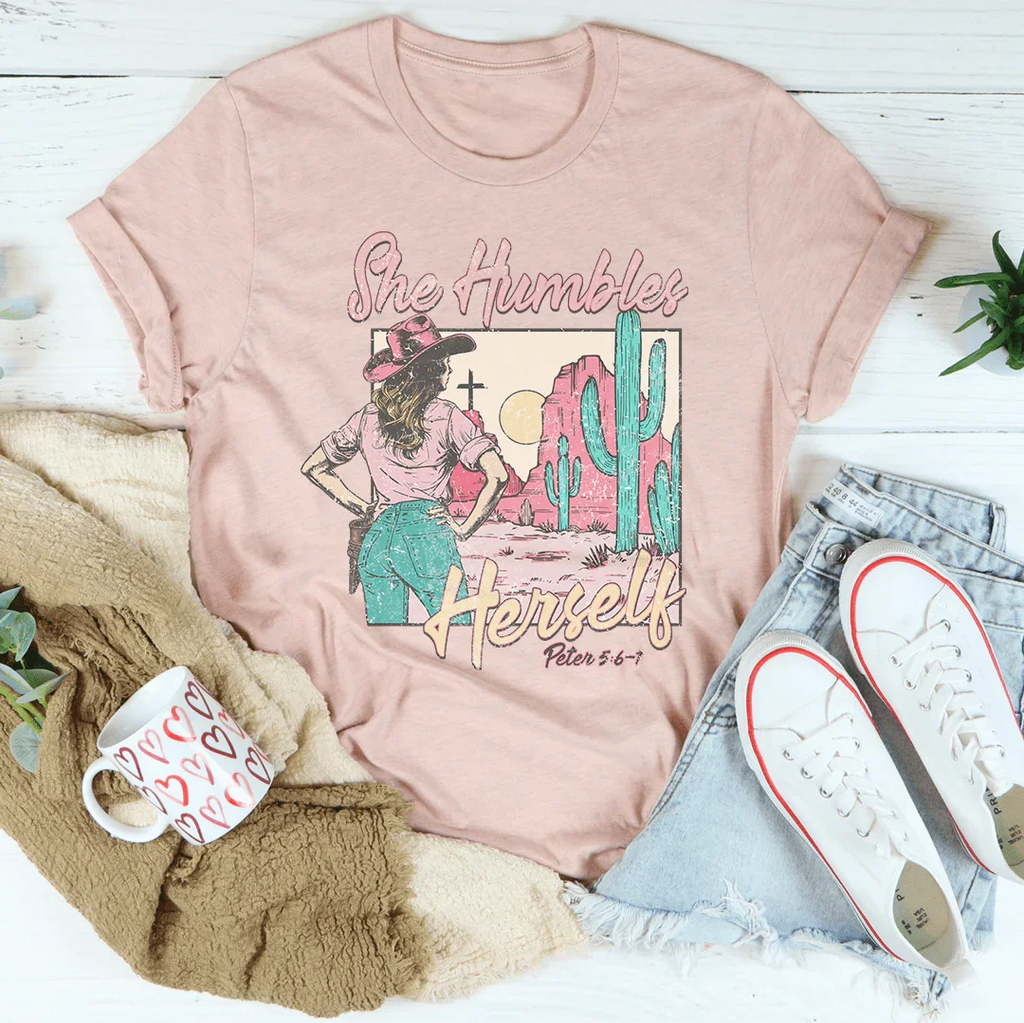 She Humbles Herself Cowgirl Tee product image 2
