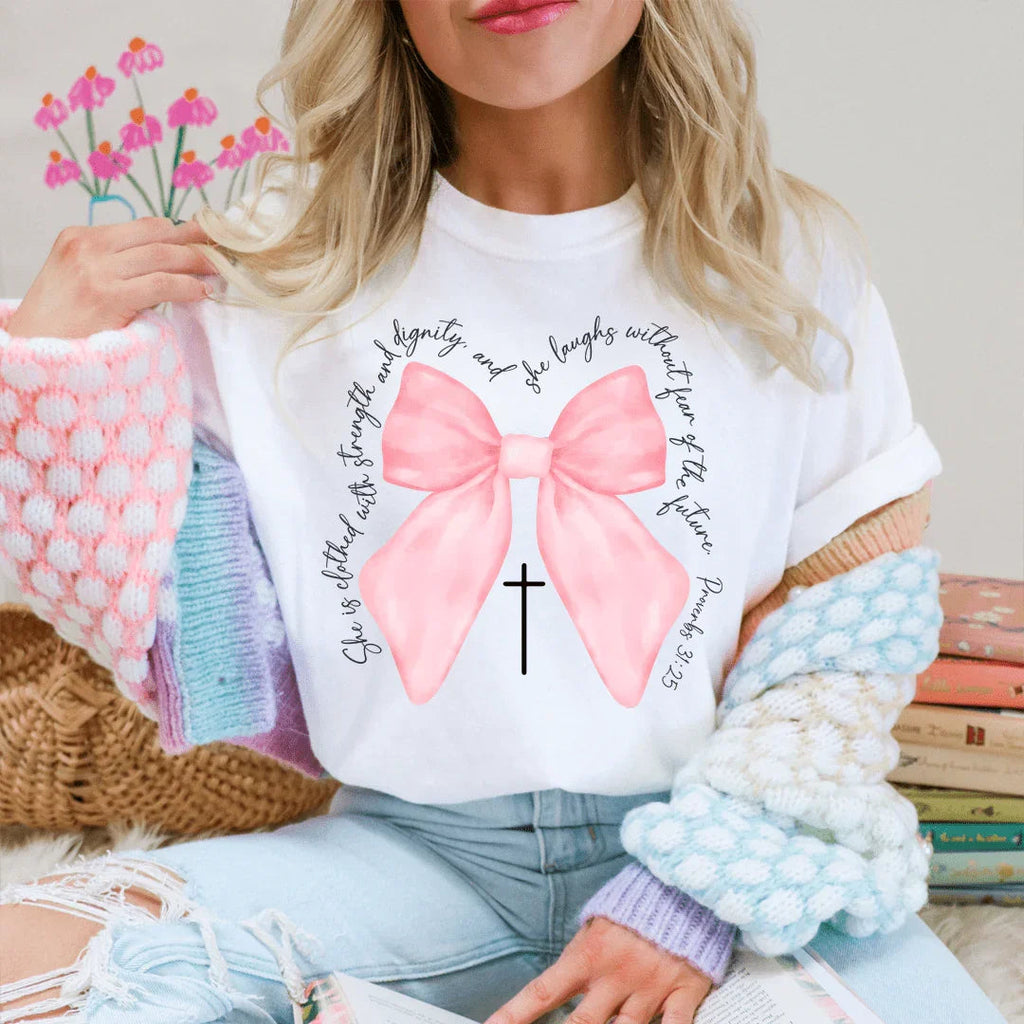 She Is Clothed With Strength And Dignity Tee product image 1