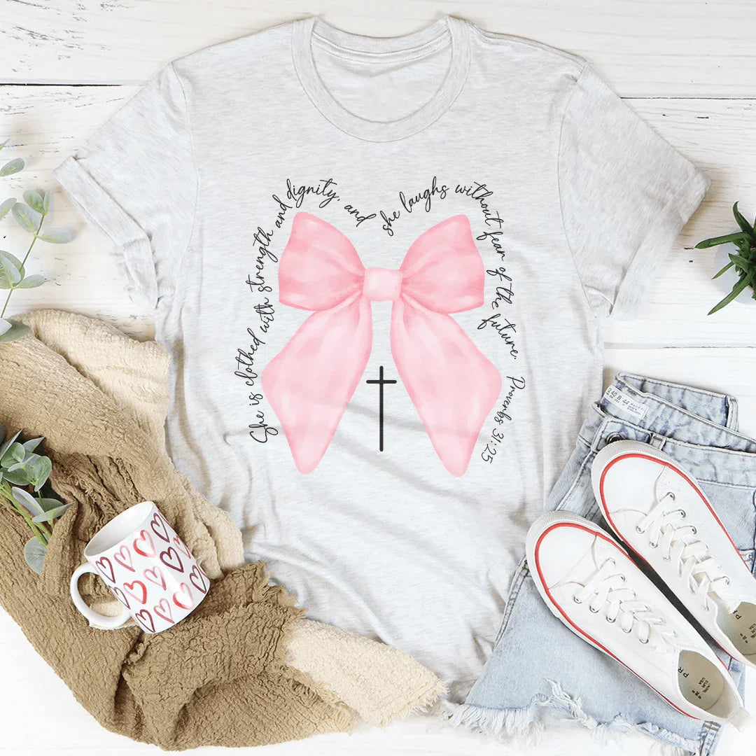 She Is Clothed With Strength And Dignity Tee product image 2