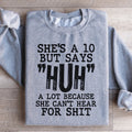 She's A 10 But Says Huh A Lot Because She Can't Hear For product image 1