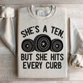 Viral Relatable Driving Humor Sweatshirt – "She's A Ten product image 1