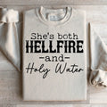 She's Both Hellfire And Holy Water Sweatshirt product image 1