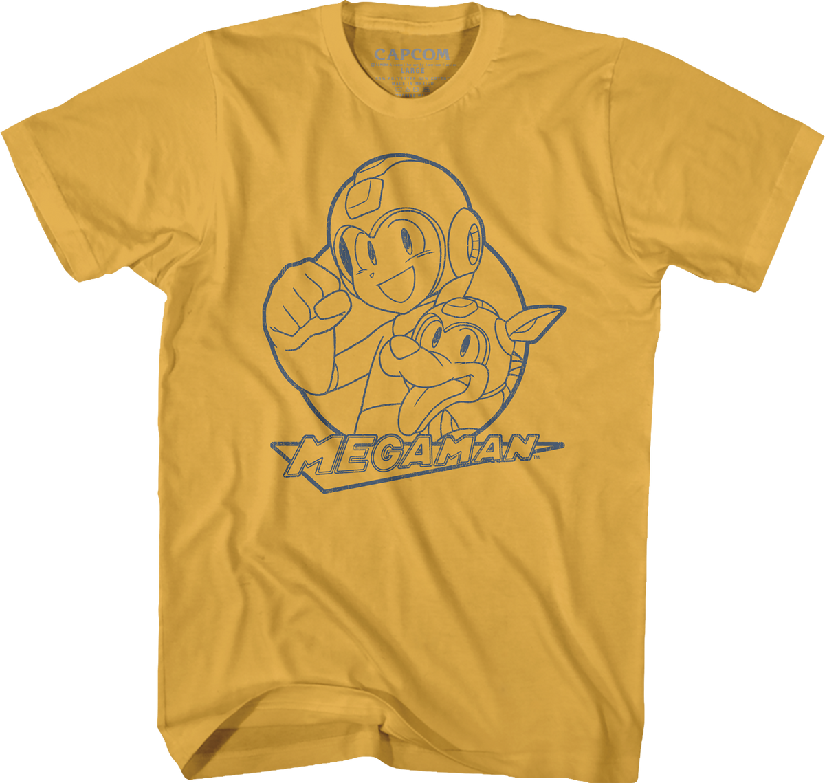 Sketch of Rush and Mega Man T-Shirt product image 1