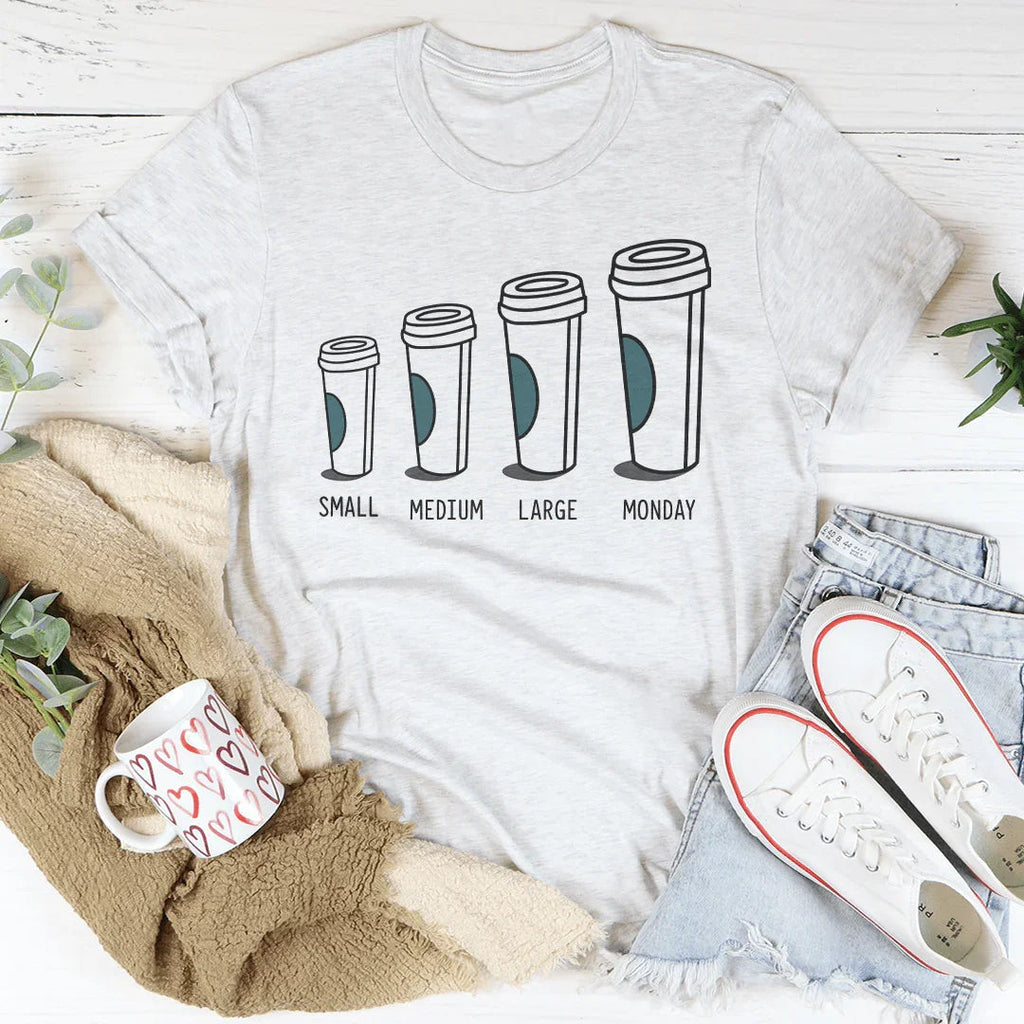 Small Medium Large Monday Tee product image 3