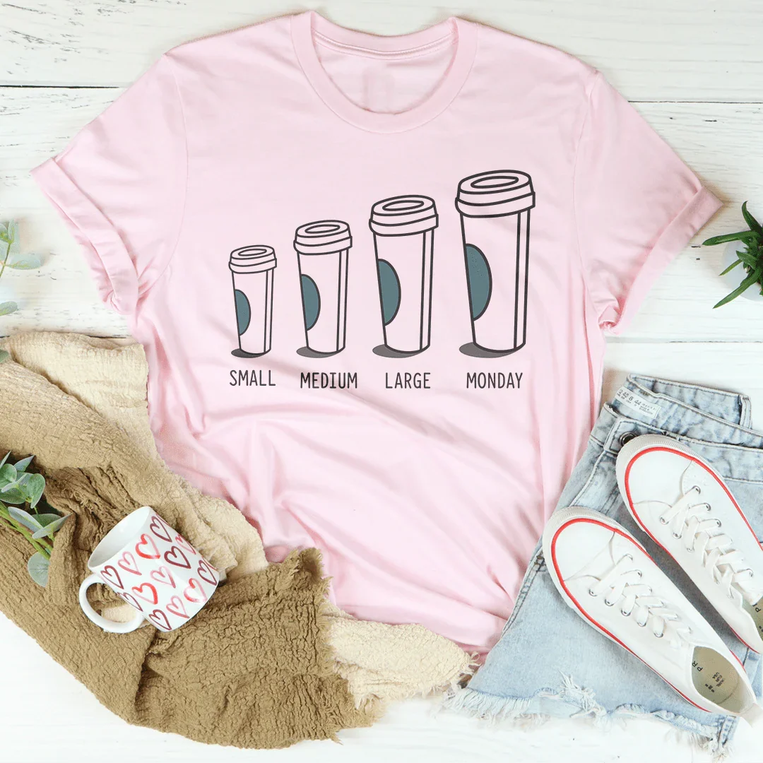 Small Medium Large Monday Tee product image 2