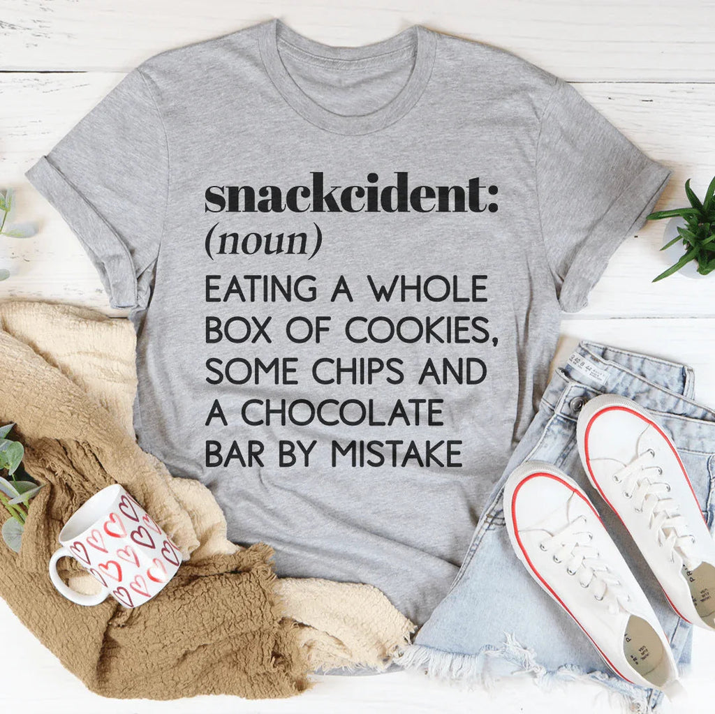 Snackcident Noun Eating A Whole Box Of Cookies Tee product image 3