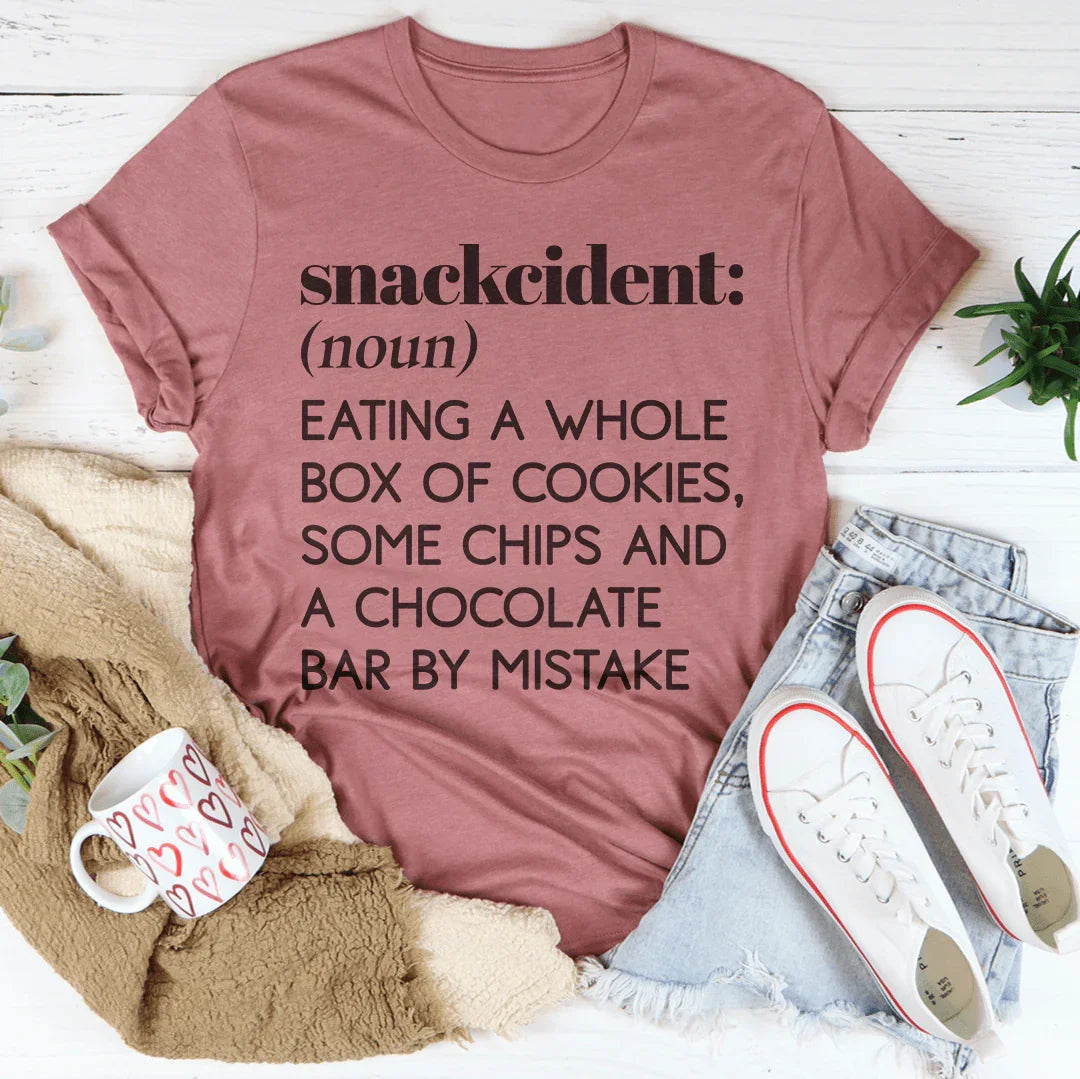 Snackcident Noun Eating A Whole Box Of Cookies Tee product image 4