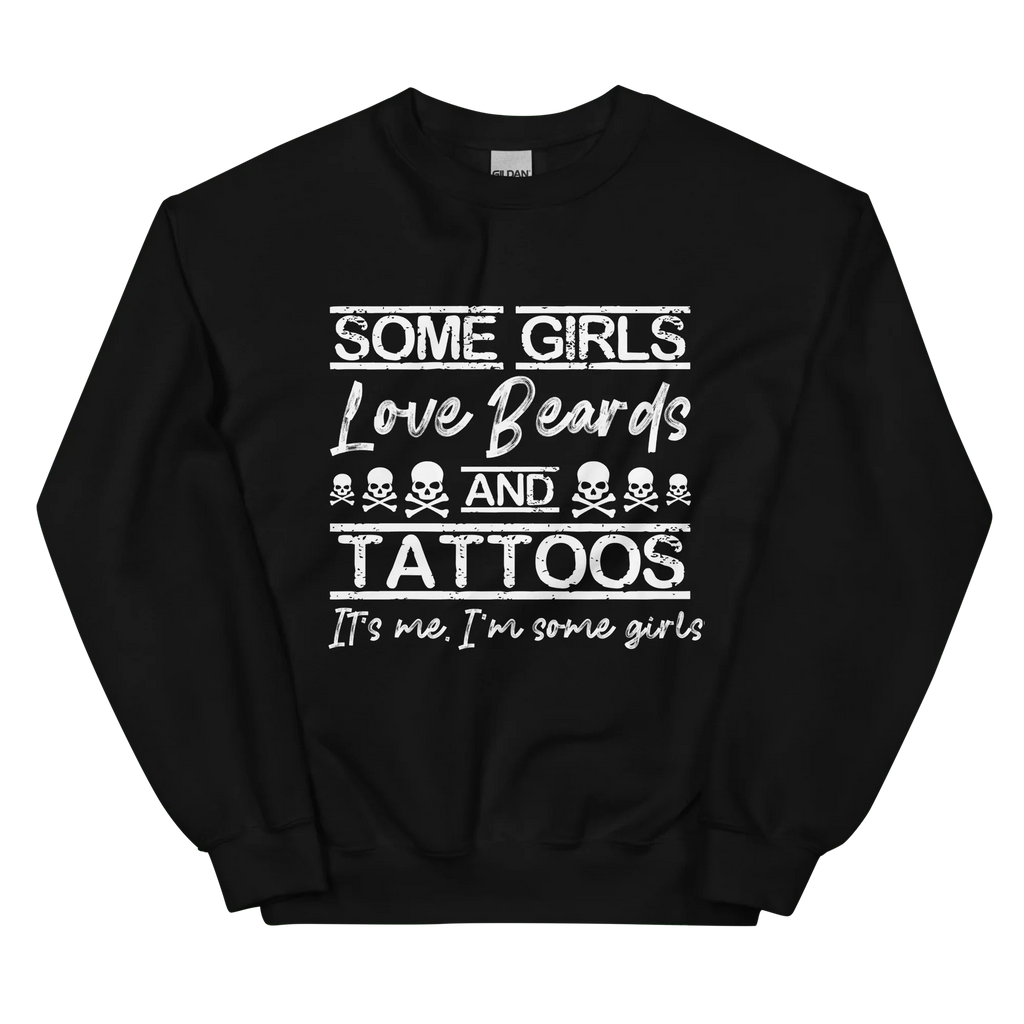 Some Girls Love Beards & Tattoos Sweatshirt product image 3