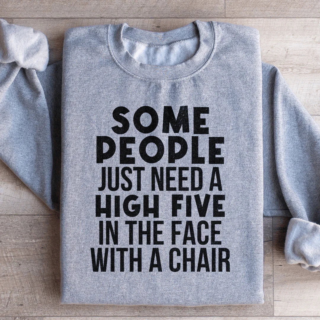 Some People Just Need A High Five Sweatshirt product image 4