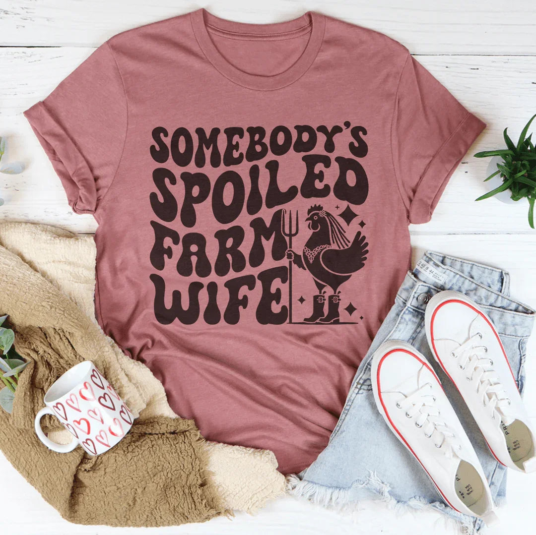Somebody’s Spoiled Farm Wife Tee product image 4