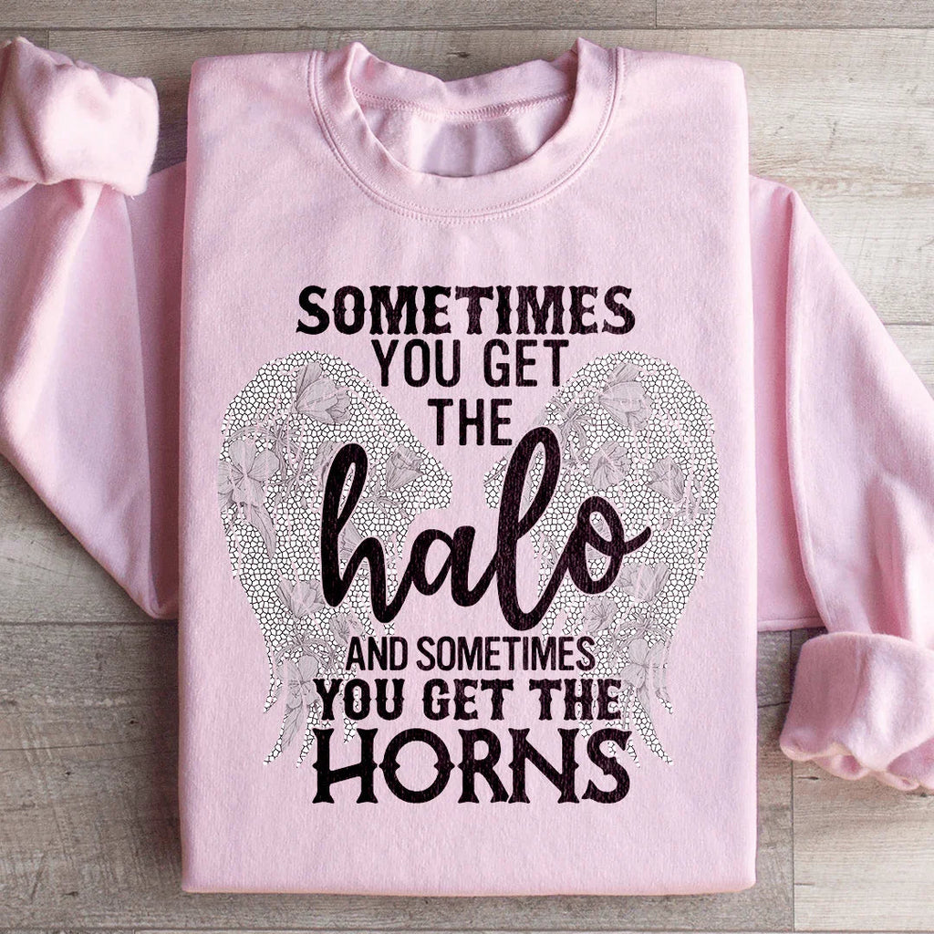 Sometimes You Get The Halo And Horns Sweatshirt product image 3