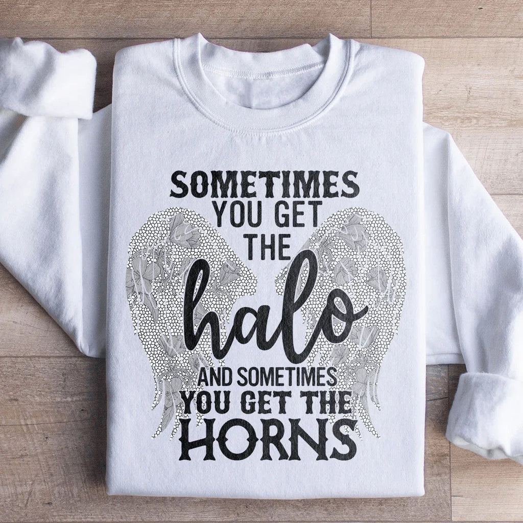 Sometimes You Get The Halo And Horns Sweatshirt product image 2