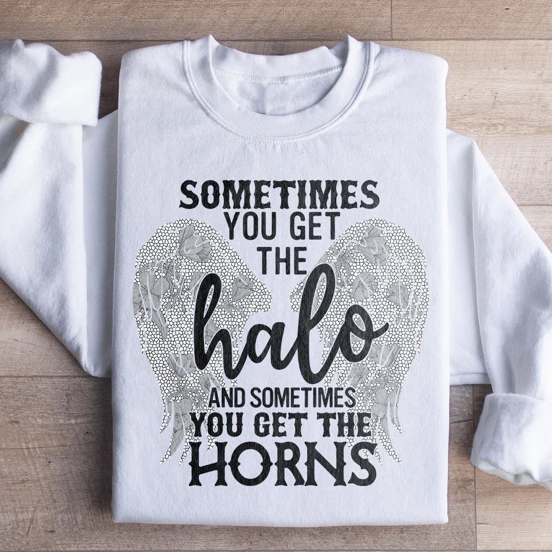 Sometimes You Get The Halo And Horns Sweatshirt product image 2