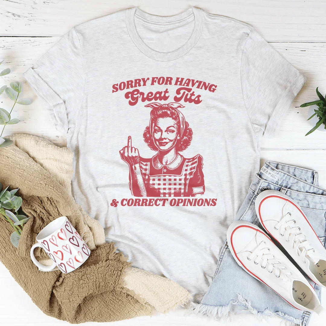 Sassy Unapologetic Statement Top – "Great Tits & Correct product image 1
