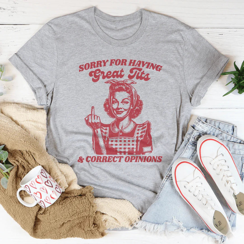 Sassy Unapologetic Statement Top – "Great Tits & Correct product image 3